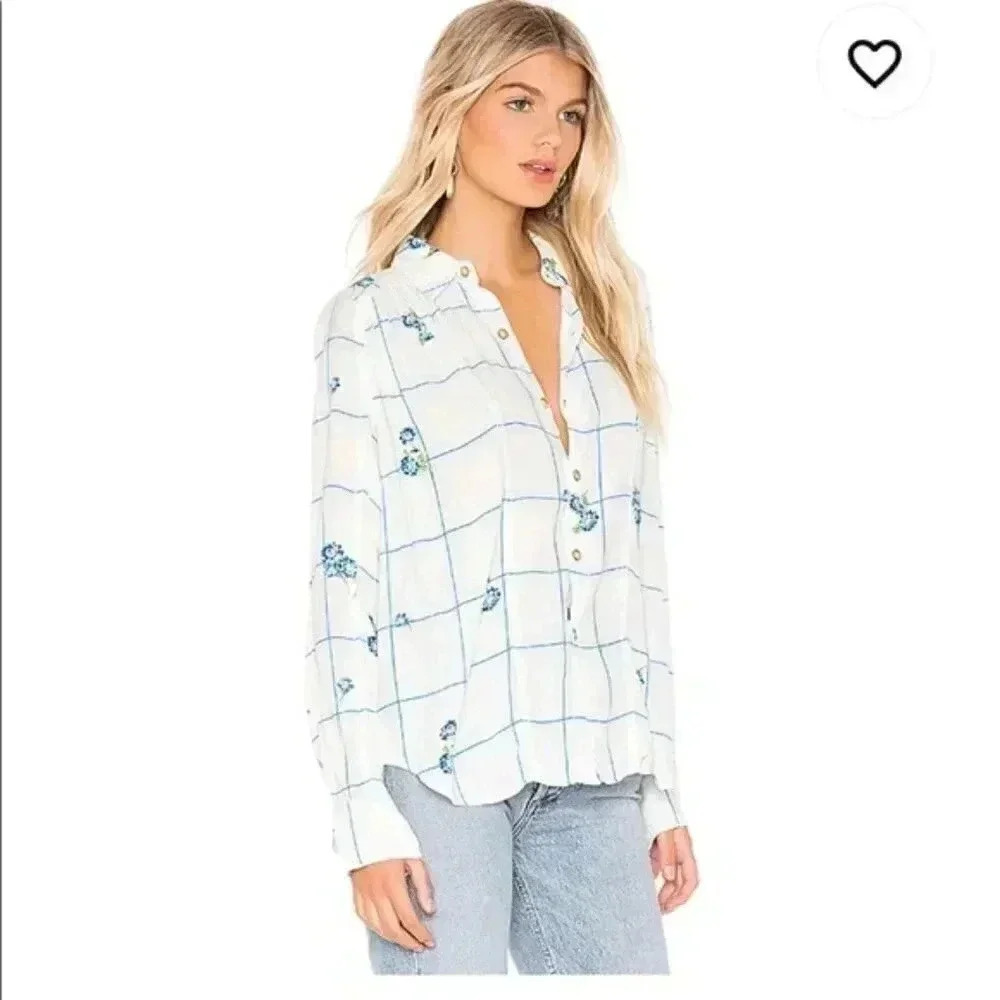 Free people floral blouse